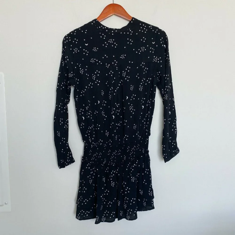 Rails Women's Juliette Galaxy Stars and Moon Dress in Black Size SMALL - Picture 3 of 6